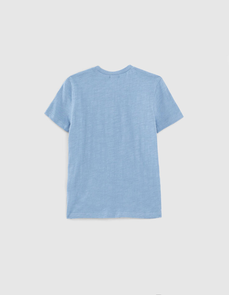 Camiseta azul gafas, surf y playa niño-3