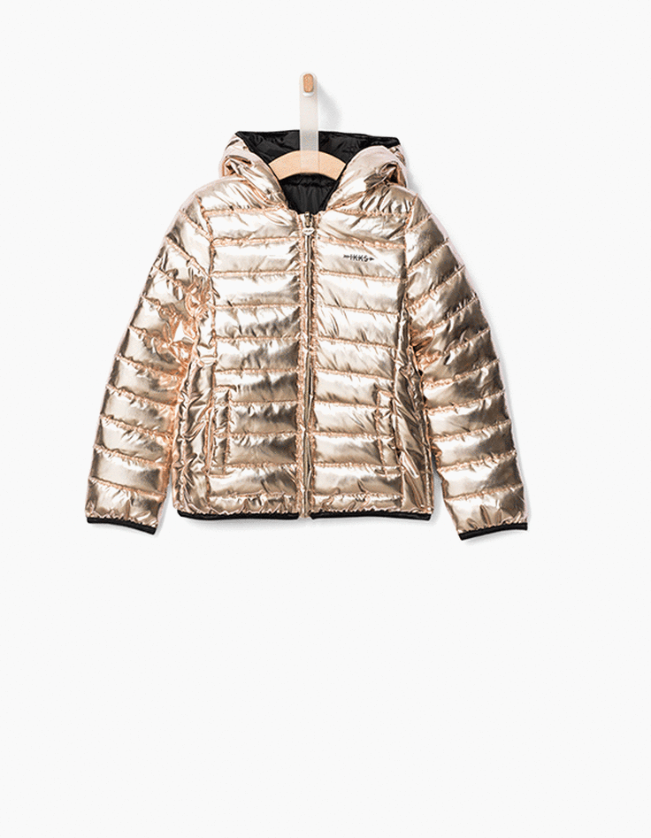 Chaqueta acolchada oro niña-3 Chaqueta acolchada oro niña-3