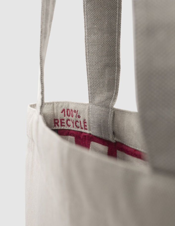 Women’s ecru tote bag made in France-2