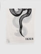 Foulard blanc cassé jacquard snake double face Femme-4