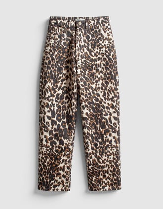 Vaqueros Anders leopardo marr&oacute;n Mujer