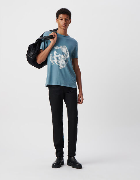 T-shirt orage visuel tête-de-mort Homme - IKKS