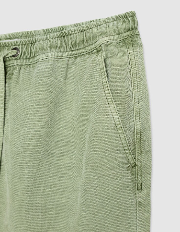 Jogpant comfort vert taille &eacute;lastiqu&eacute;e Homme-7