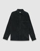 Surchemise grise velours côtelé maxi poche Homme-6