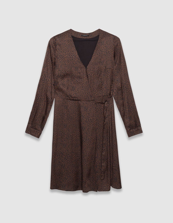 Vestido cruzado marrón leopardo mujer-5 Vestido cruzado marrón leopardo mujer-5