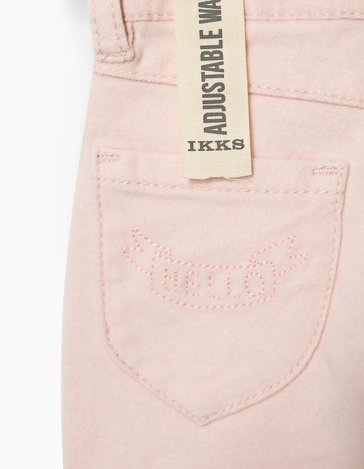 Pantalón rosa bebé niña-3 Pantalón rosa bebé niña-3