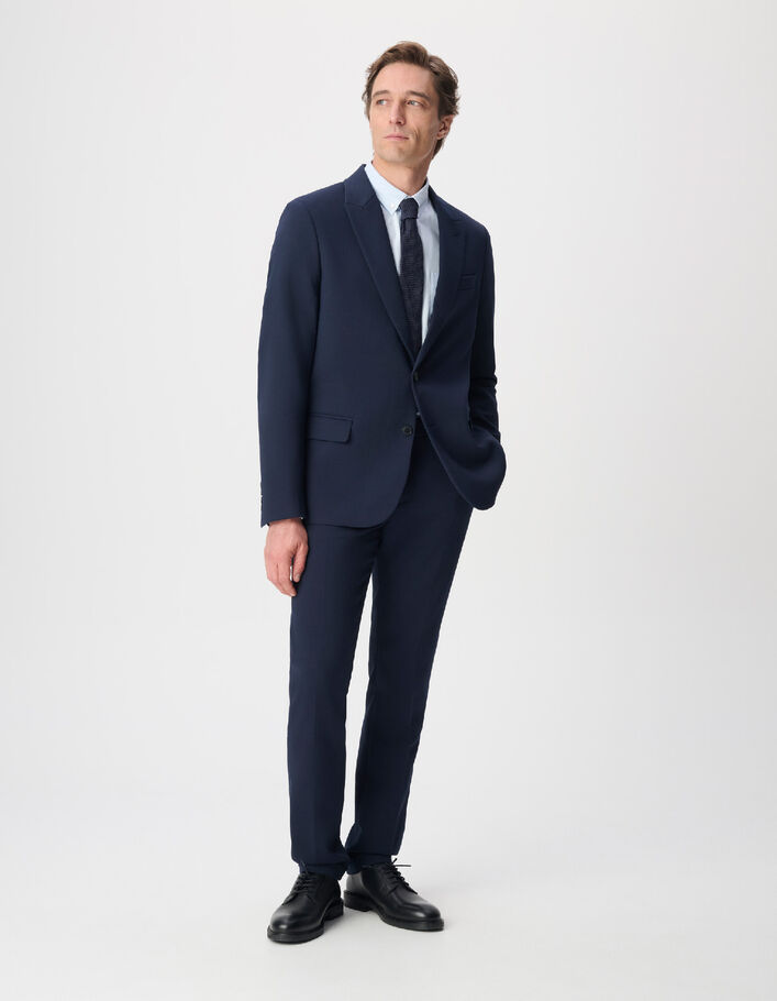 Veste de costume marine twill fantaisie Homme
