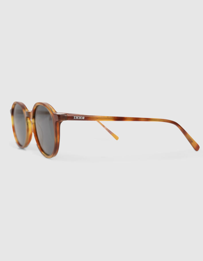 Lunettes solaires mixte écaille miel-6