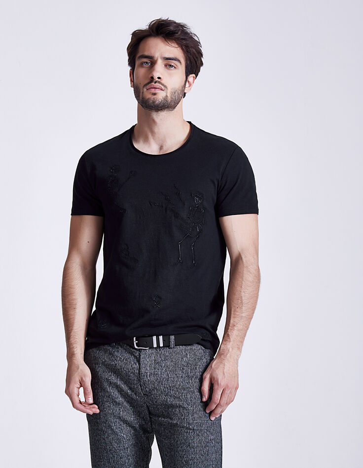 T-shirt skelet heren-2
