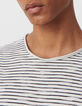 Men&rsquo;s white sailor T-shirt with navy stripes-4