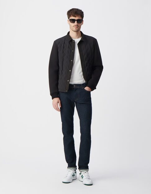 Men’s dark blue POWER STRETCH raw SLIM jeans - IKKS
