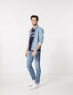 Tee-shirt marine IKKS BETTER avec marquage blanc Homme-7
