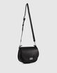 Sac besace The Waiter noir en cuir Femme-2