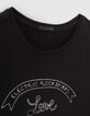 M&auml;dchen-T-Shirt mit Motorrad- und Blumenstickerei-3