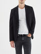 Chaqueta gris punto falso liso IKKS BETTER Hombre-2