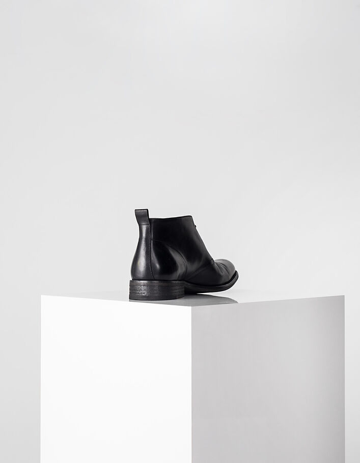 Chukka boots noirs en cuir Homme - IKKS