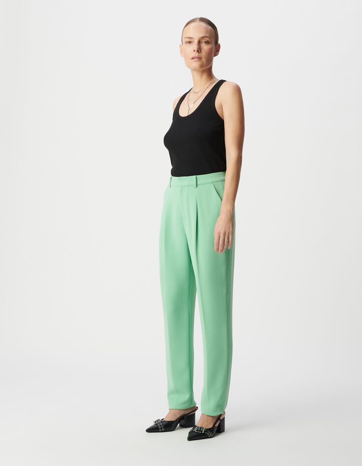 Damesbroek in groen gerecycled polyester-2