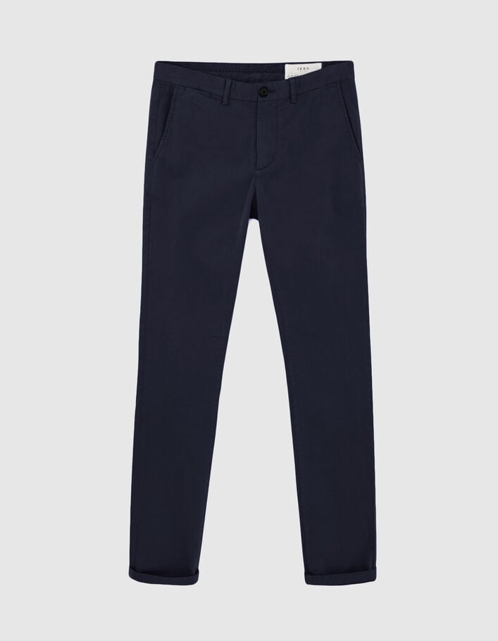 Pantalon chino SLIM bleu marine Homme - IKKS