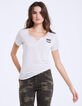 Damen-T-Shirt aus Viskose mit V-Ausschnitt-2