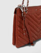 Damen-Clutch 1440 Reporter aus Leder in Orange-5