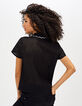 Zwarte top in ajour met rits I.Code-3