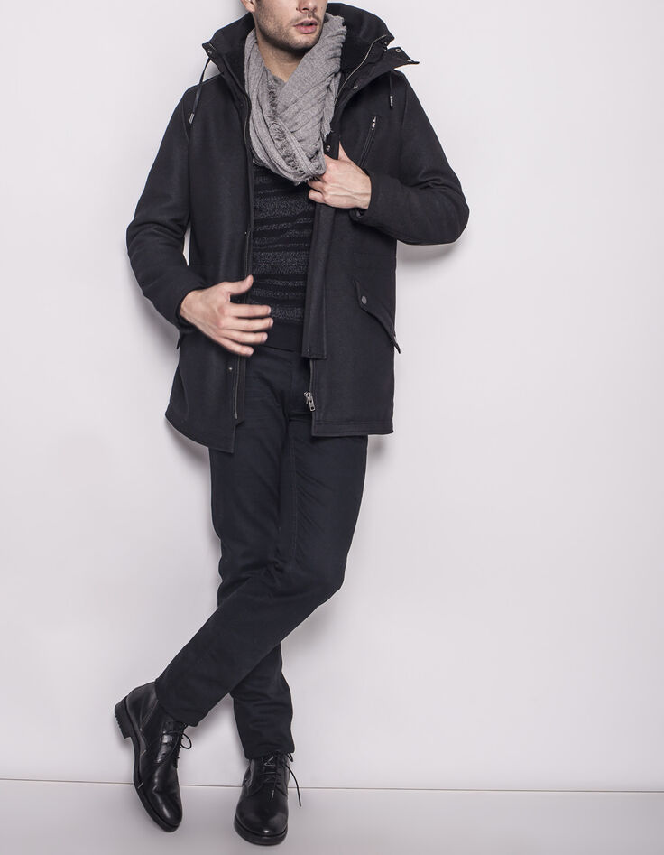 Men's grey scarf-3