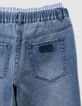 Trompe-l'oeil blauwe baggy jeans voor jongens-5