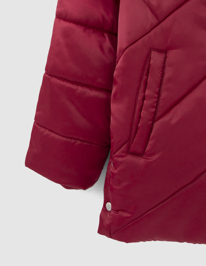 Doudoune Enfant Fille Imprimé Léopard - Capuche Amovible, Matelassée - Veste Hiver Chaude - Tailles 4-5 Ans à 13-14 Ans