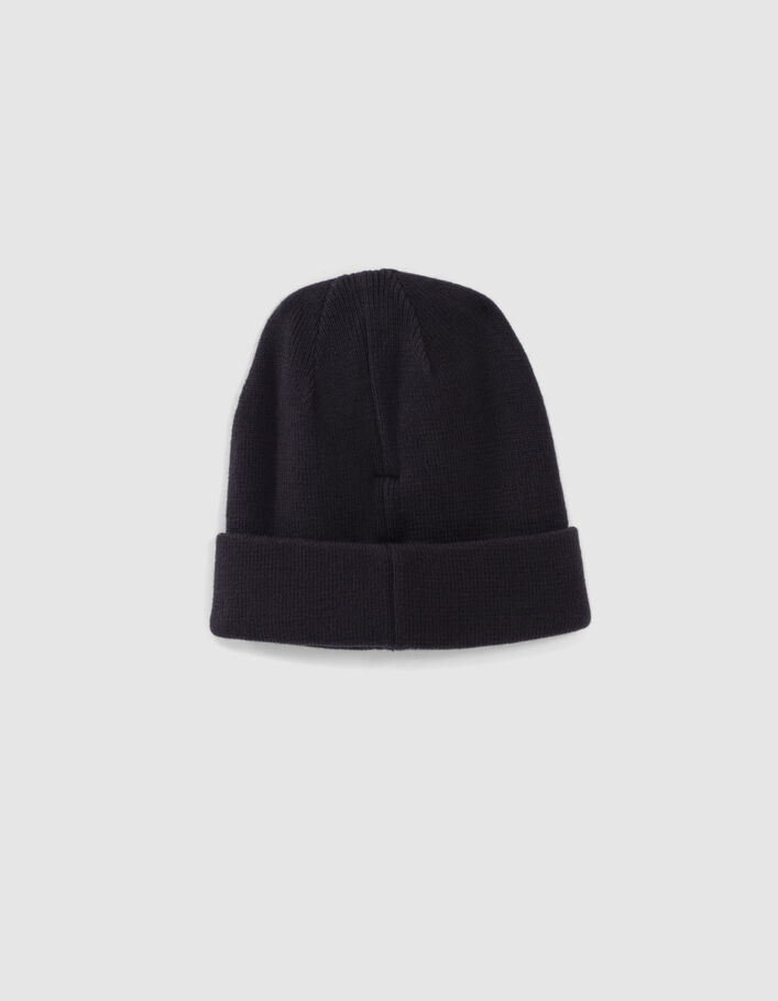 Boys’ navy knit beanie-3