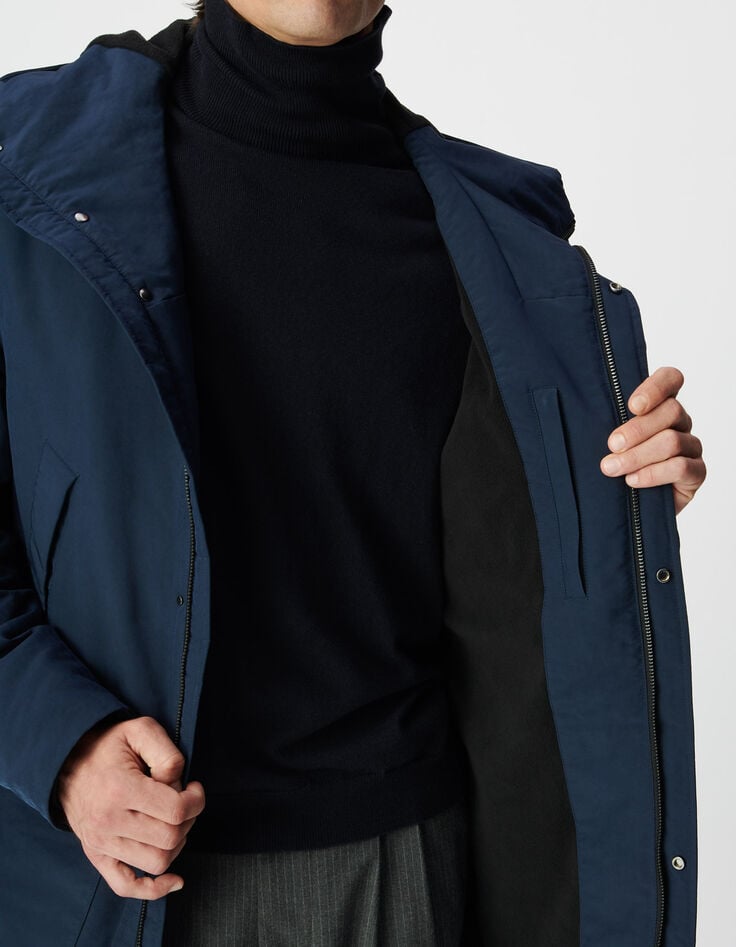Herenparka met fleecevoering in marineblauw-6 Herenparka met fleecevoering in marineblauw-6