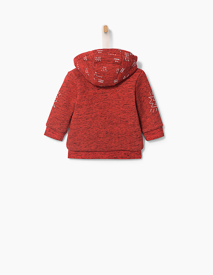 Baby boys' red cardigan -2