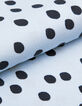 Top caraco fines bretelles bleu motif pois Femme-9