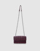 Sac à main bordeaux bordure microbilles fille-4