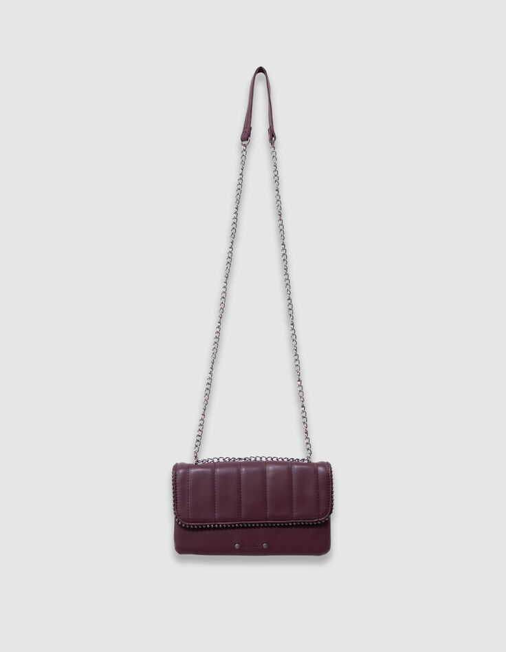 Sac à main bordeaux bordure microbilles fille-4