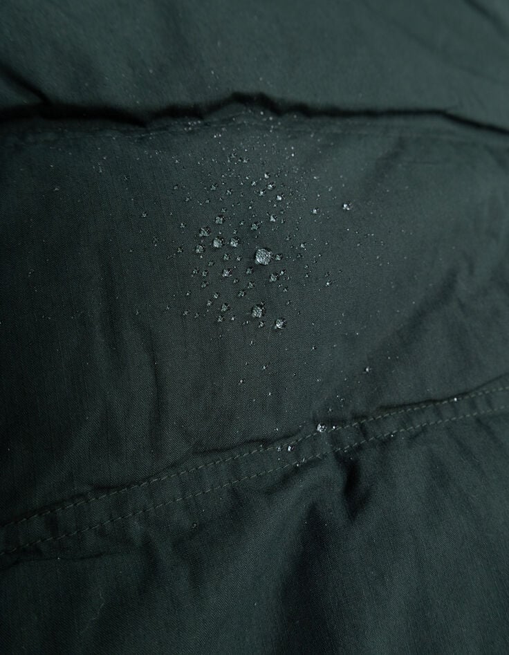 Grüne Jungen-Wendesteppjacke Steppvelours-9
