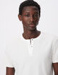Heren-T-shirt met witte tuniekkraag-4