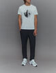 Wit T-shirt opdruk buildings DRY FAST Heren-7