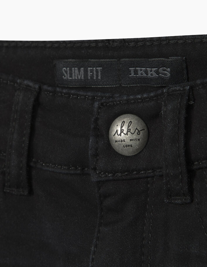Girls’ black slim-fit trousers - IKKS