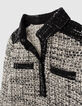 Robe chemise écrue façon tweed mini me fille-8