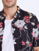 Chemise noire imprimée maxi-floral Homme-6