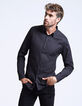 Chemise noire détail col Easy Care Homme-2