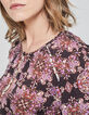 Blouse en voile imprimé bohème coloris violet femme-4