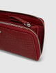 Cartera 1440 Compagnon cuero rojo cocodrilo mujer-5