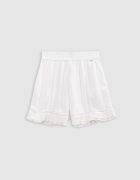 Ecru short details kant boho-stijl meisjes - IKKS