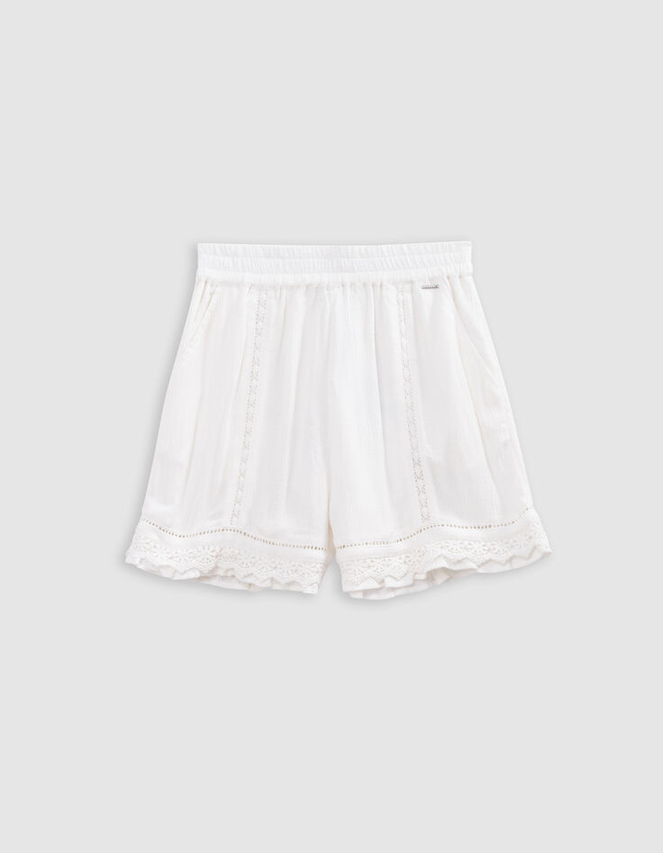 Shorts crudos encaje bohemio niña-2