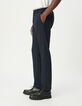 Men’s navy suit trousers with elasticated back-4