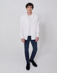 Men’s white pure linen SLIM shirt-4