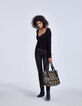 Cardigan court noir femme-7
