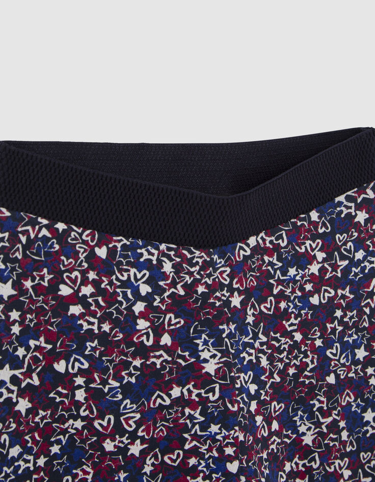 Leggings reversibles estrellas azul marino ni&ntilde;a-3