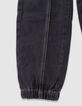 Jean jogger loose noir garçon-6